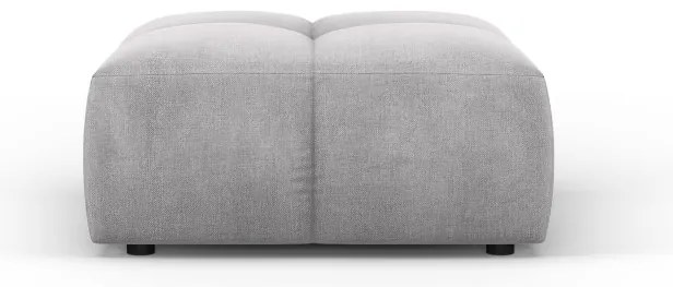 Puf kwadratowy, kostka 1-osobowy, popiel szenil 64/64/38, Adams Maison Heritage