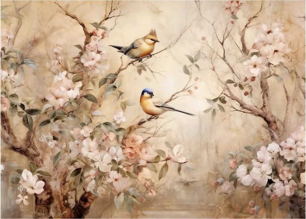 Obraz - Obraz ptaka w stylu vintage II. (70x50 cm)