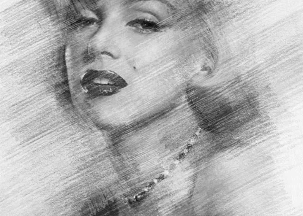 Obraz - Portret Marilyn Monroe (70x50 cm)