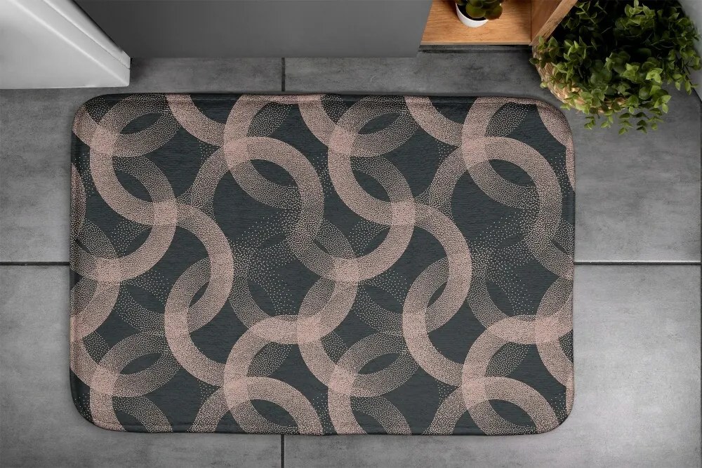 Dywanik pod prysznic Dywanik pod prysznic Koła Abstrakcja