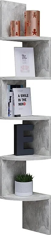 Drewniana półka ścienna Dekoracja narożna Półka Mintis