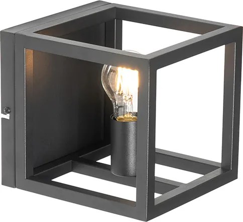 Industrialna lampa ścienna czarna - Cage