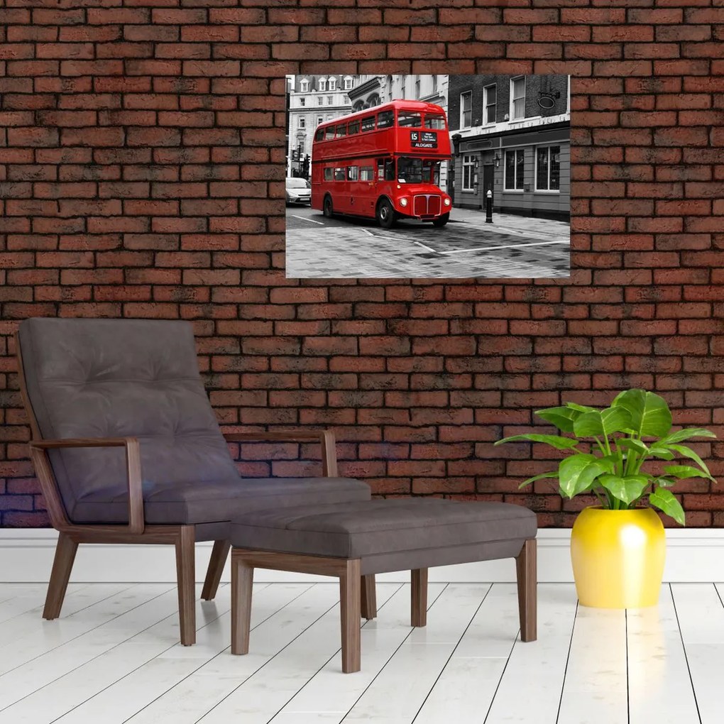 Obraz - Londyn z autobusem (70x50 cm)