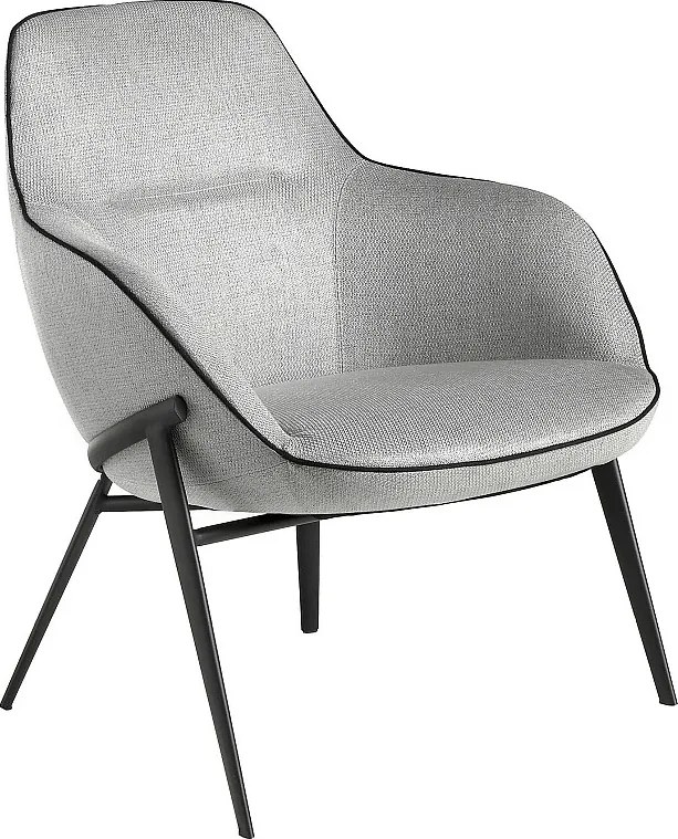 Fotel z tkaniny w kolorze szarym 5065 ANGEL CERDA