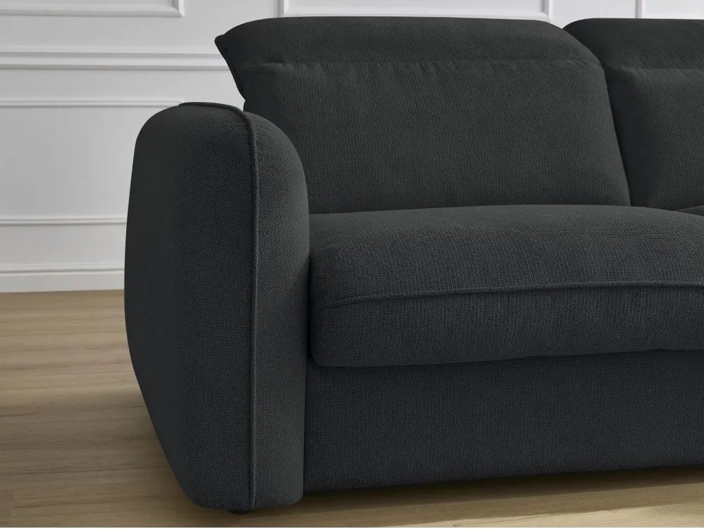 Czarna sofa 216 cm Achille – Bobochic Paris