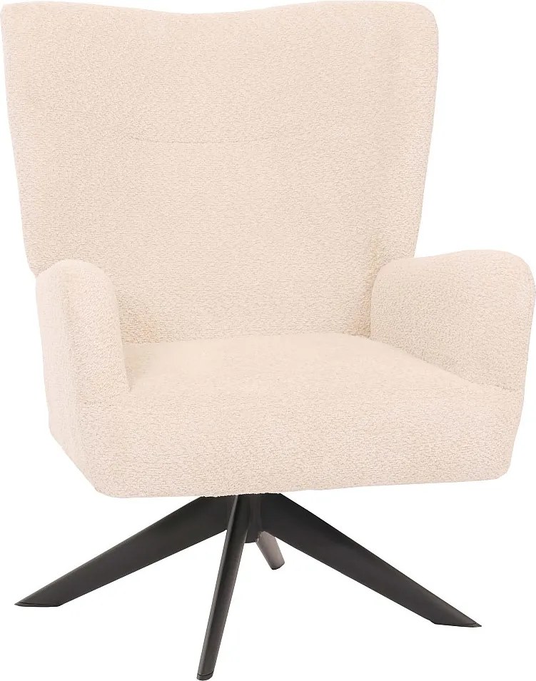 Fotel wypoczynkowy MCW-N65,  kremowo-beżowy