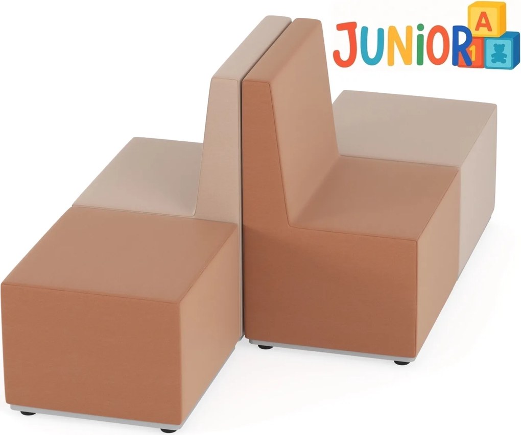 Siedziska piankowe do przedszkoli i sal sensorycznych - zestaw Tobo Junior 11