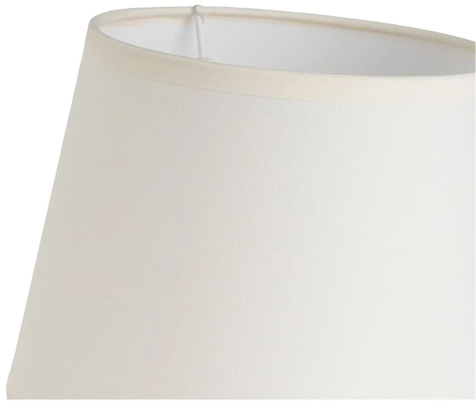 Kremowa ceramiczna lampa stołowa z tekstylnym kloszem (wys. 28 cm) – Casa Selección