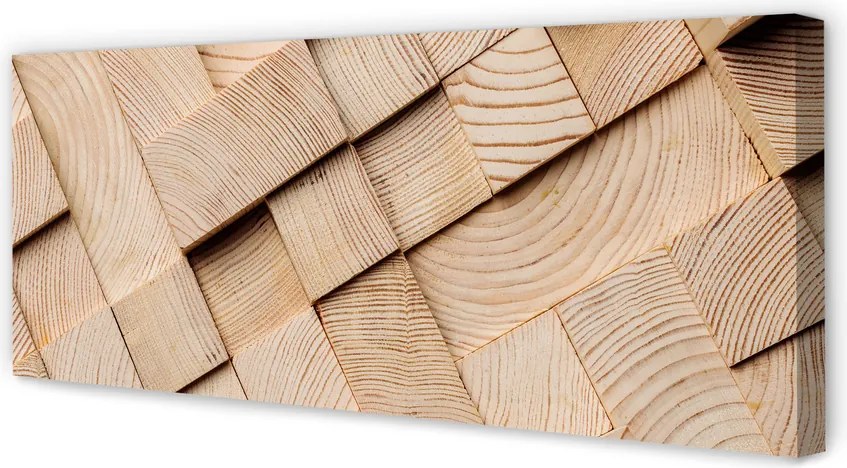 Obraz canvas na ścianę Bale Drewna W Przekroju