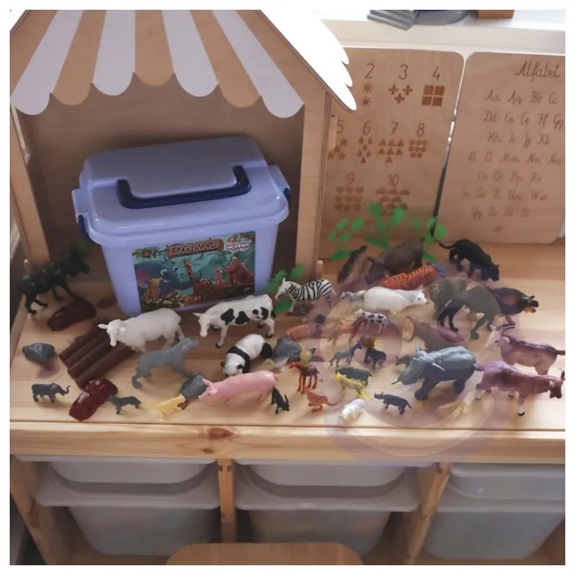 Woopie zestaw figurki zwierzęta xxl 58 szt.