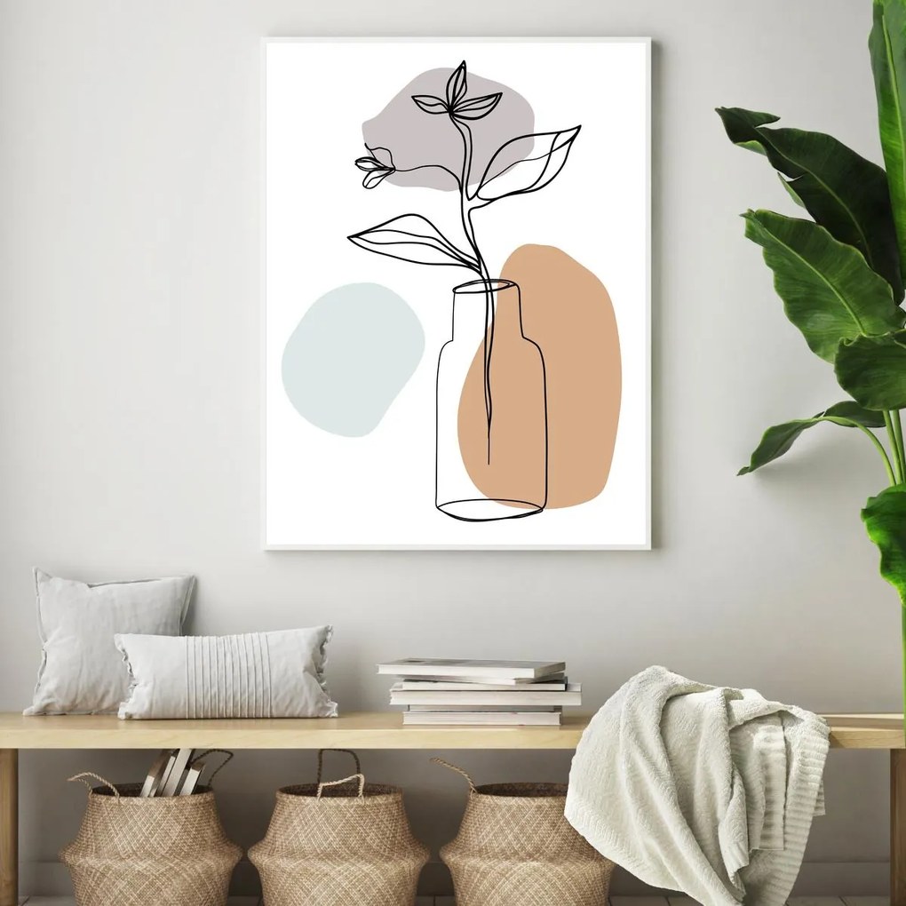 Plakat - Roślina w wazonie (A4)