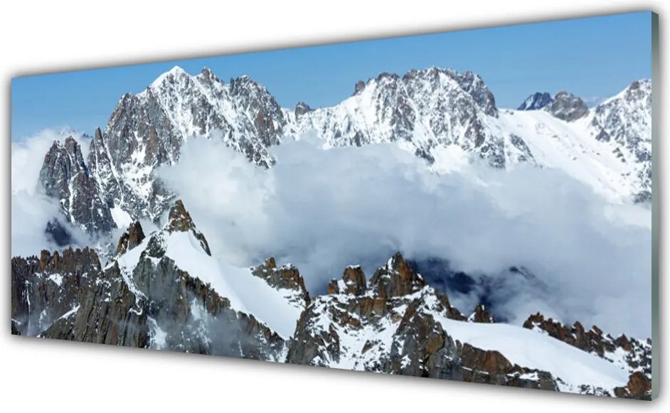 Szkło Ozdobne do Kuchni Majestatyczne Szczyty Górskie
