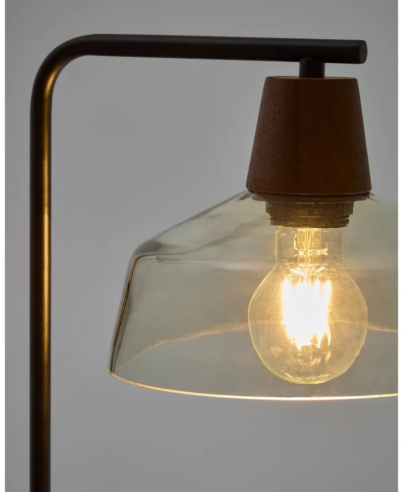 Zielona lampa stołowa ze szklanym kloszem (wysokość 55 cm) Silex – Kave Home