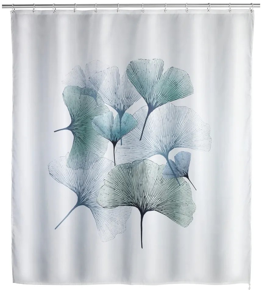 Zasłona prysznicowa odpowiednia do prania Wenko Ginkgo, 180x200 cm