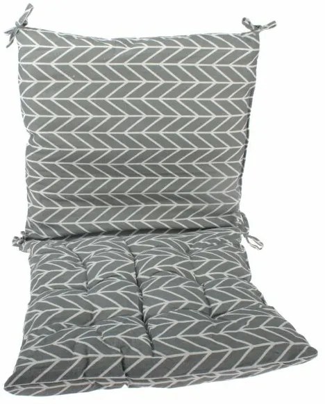 Siedzisko na krzesło i oparcie pleców, szary, 40 x 40 cm