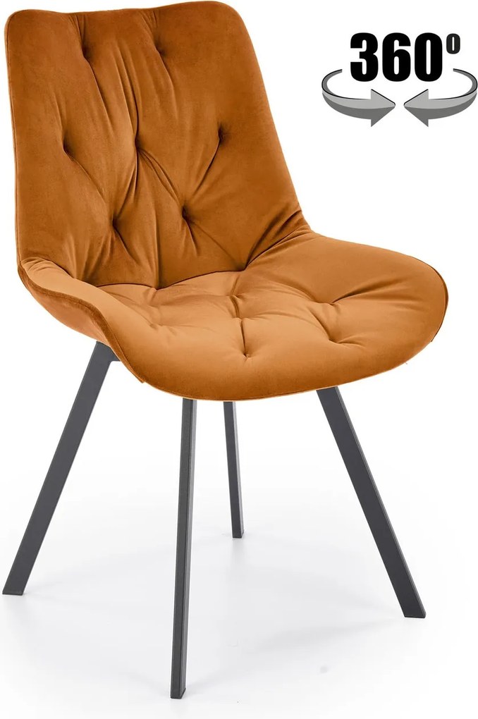 Krzesło do jadalni K519 Halmar z obrotowym siedziskiem