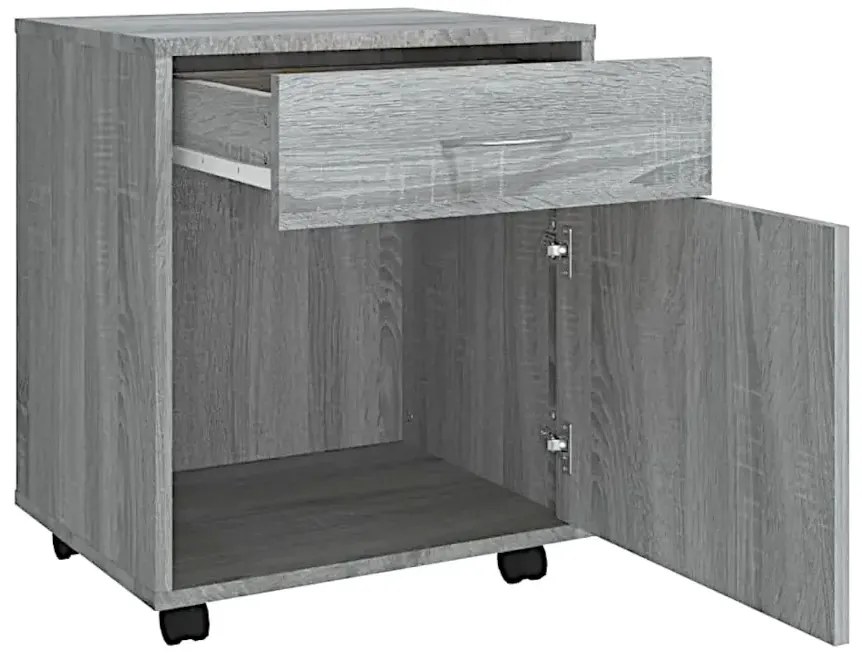 Szary kontenerek biurkowy B8-N88