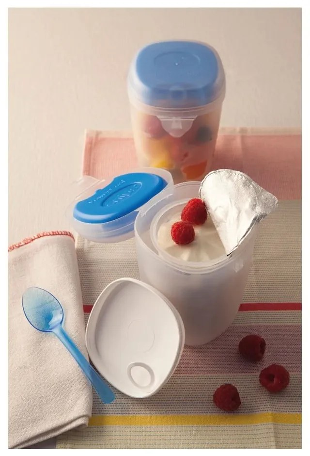 Pojemnik na jogurt z łyżeczką Snips Drip, 500 ml