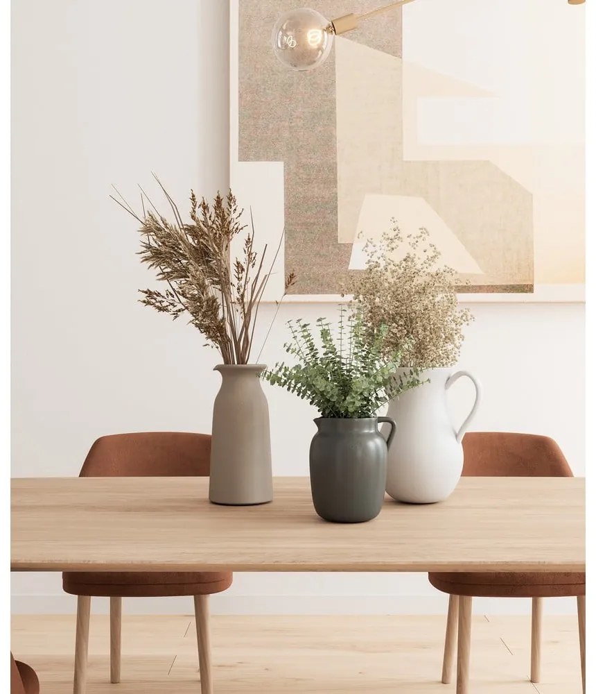 Beżowy ceramiczny ręcznie wykonany wazon (wysokość 30 cm) Bia – Artevasi