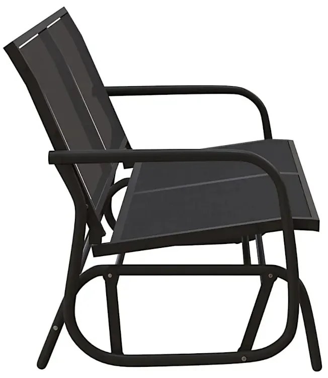 Czarna huśtawka ogrodowa W9-E35