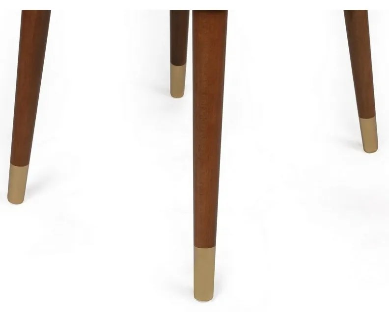 Zestaw krzeseł do jadalni Hugo Beige and Walnut, 2szt.