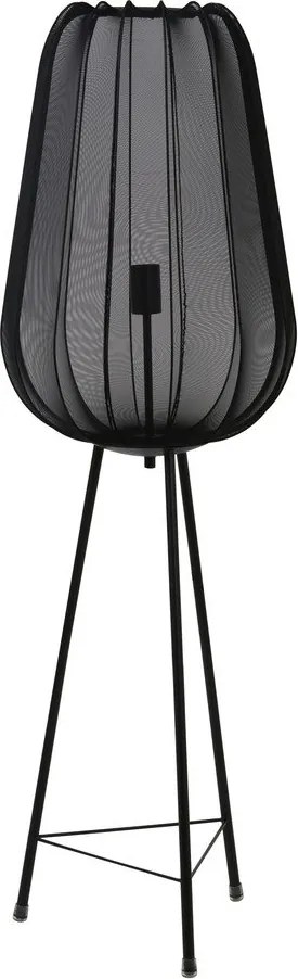 Czarna lampa stojąca (wysokość 132 cm) Plumeria – Light &amp; Living