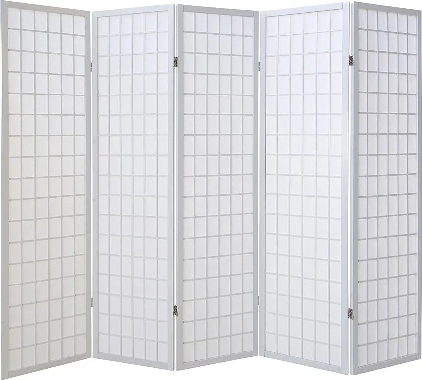 Przegroda pokojowa 175x220x2,2 cm biała Shoji