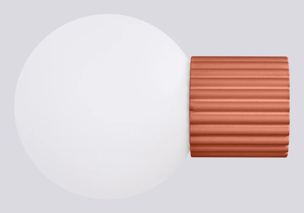 Pomarańczowy kinkiet ø 12 cm Orbital – Sollux