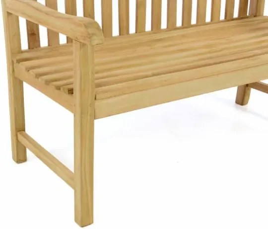Ławka ogrodowa DIVERO - impregnowany tek - 130 cm