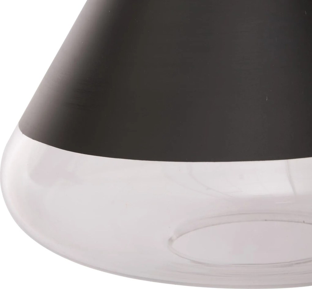 Lampa wisząca, czarna, Ø 25 cm