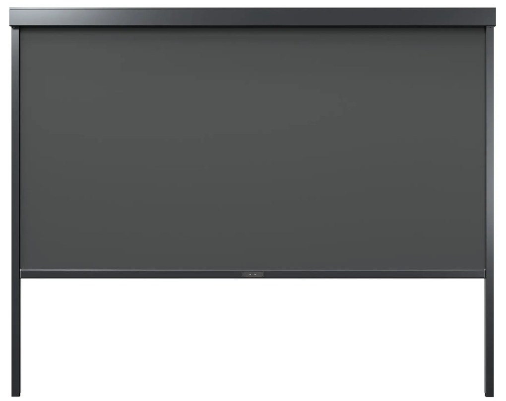 MARKIZA TARASOWA MANUALNA 370X218 CM ŚCIANKA BOCZNA DO PERGOLI 4M ANTRACYT