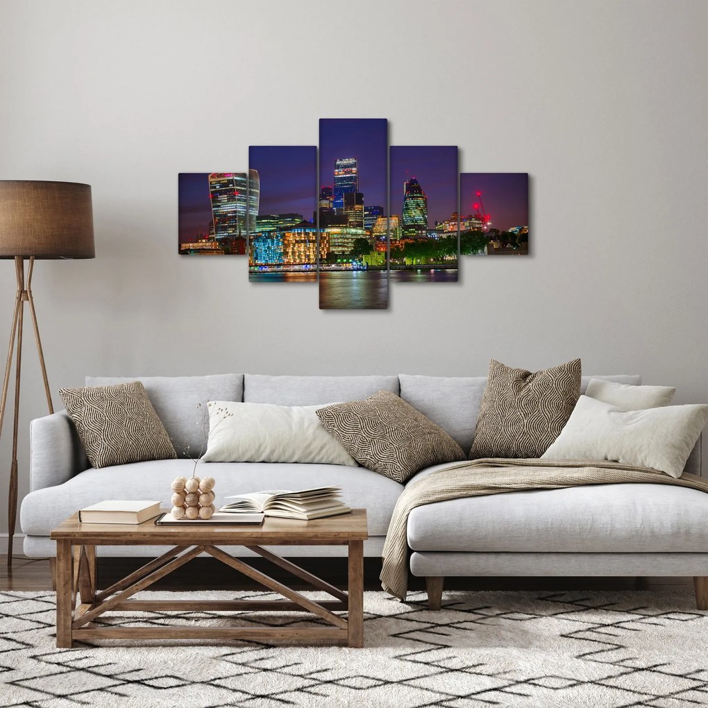 Obraz - Londyn wieczorem (125x70 cm)