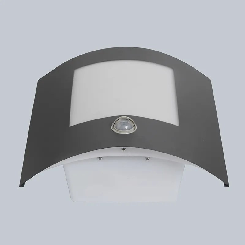 Zewnetrzna Lampa ścienna zewnętrzna antracytowa z czujnikiem ruchu IP44 - Emmerald 1 Nowoczesny Oswietlenie zewnetrzne
