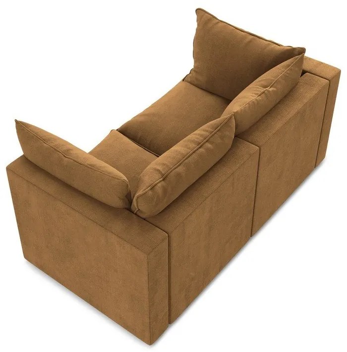 Sofa w kolorze terakoty 180 cm Manao – Makamii