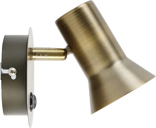 Inteligentny brązowy reflektor ścienny obrotowy i przechylny z włącznikiem, w zestawie Wifi GU10 50mm - Karin 1