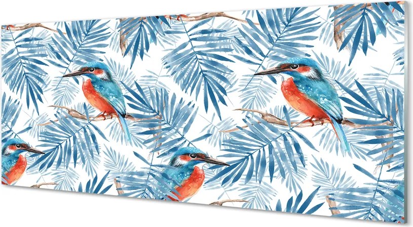 Panel szklany do Kuchni Malowana Ilustracja na Gałęzi