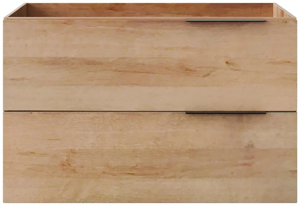 Wisząca szafka łazienkowa  – Jasny naturalny kolor – 80 cm – NISAYA.