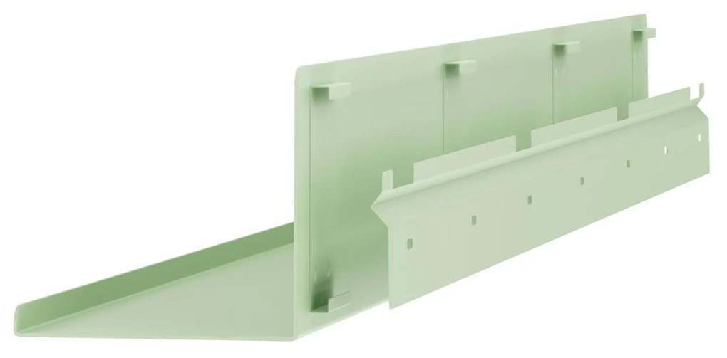 Półka wisząca metalowa pastelowy zielony, 1200 mm: JOANNE Fresh Style