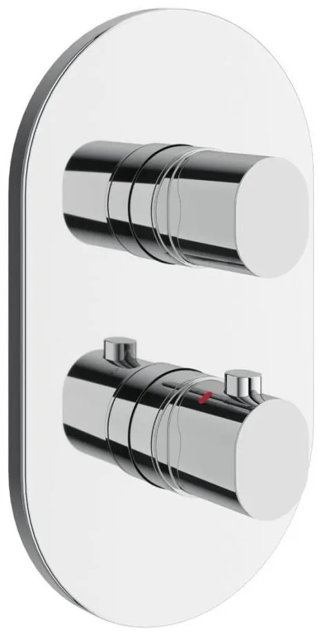 Ravak X070457 - Termostatyczna bateria prysznicowa do montażu podtynkowego CHROME, błyszczący chrom