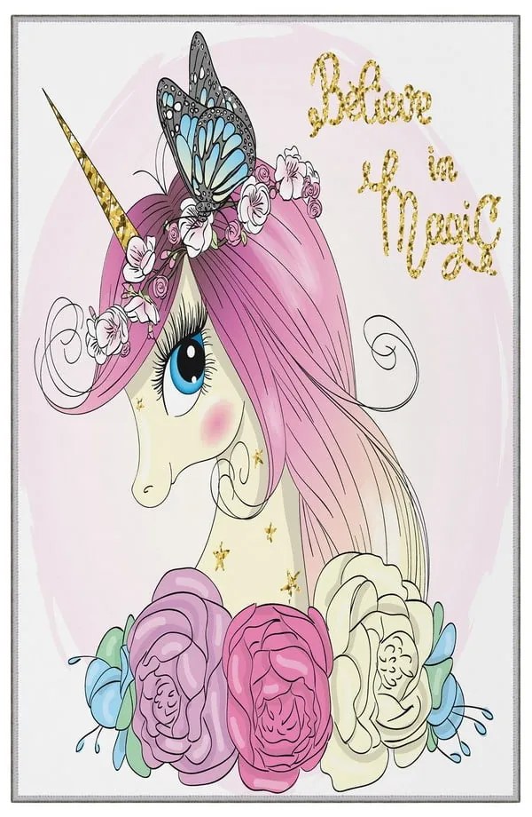 Dziecięcy dywan antypoślizgowy Conceptum Hypnose Unicorn, 180x280 cm