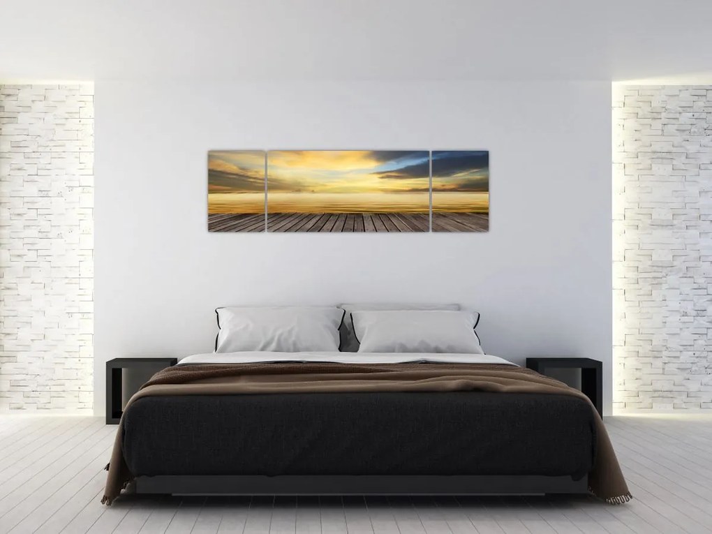 Obraz - Molo z widokiem (170x50 cm)