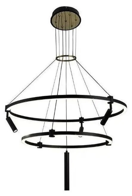 LED regulowany żyrandol na linkach LED/140W/230V 3000-6500K + DO