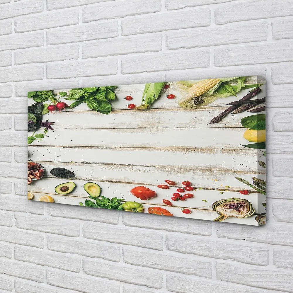 Zdjęcie na płótnie Kompozycja Awokado i Szpinaku