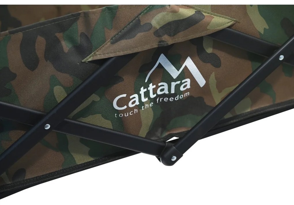 Cattara 13704 Składany wózek kempingowy Trogir Army, 104 x 86 x 55 cm, M