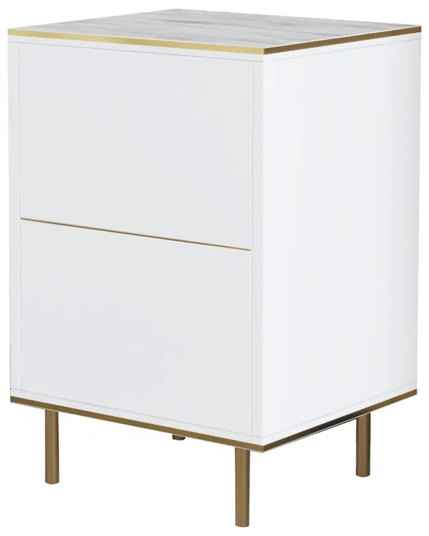 Stolik nocny Imaj Marble White