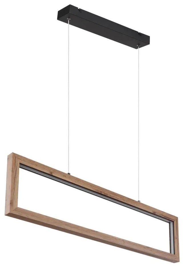 Globo 67287H - Lampa wisząca LED na lince MANDERA LED/24W/230V brązowa