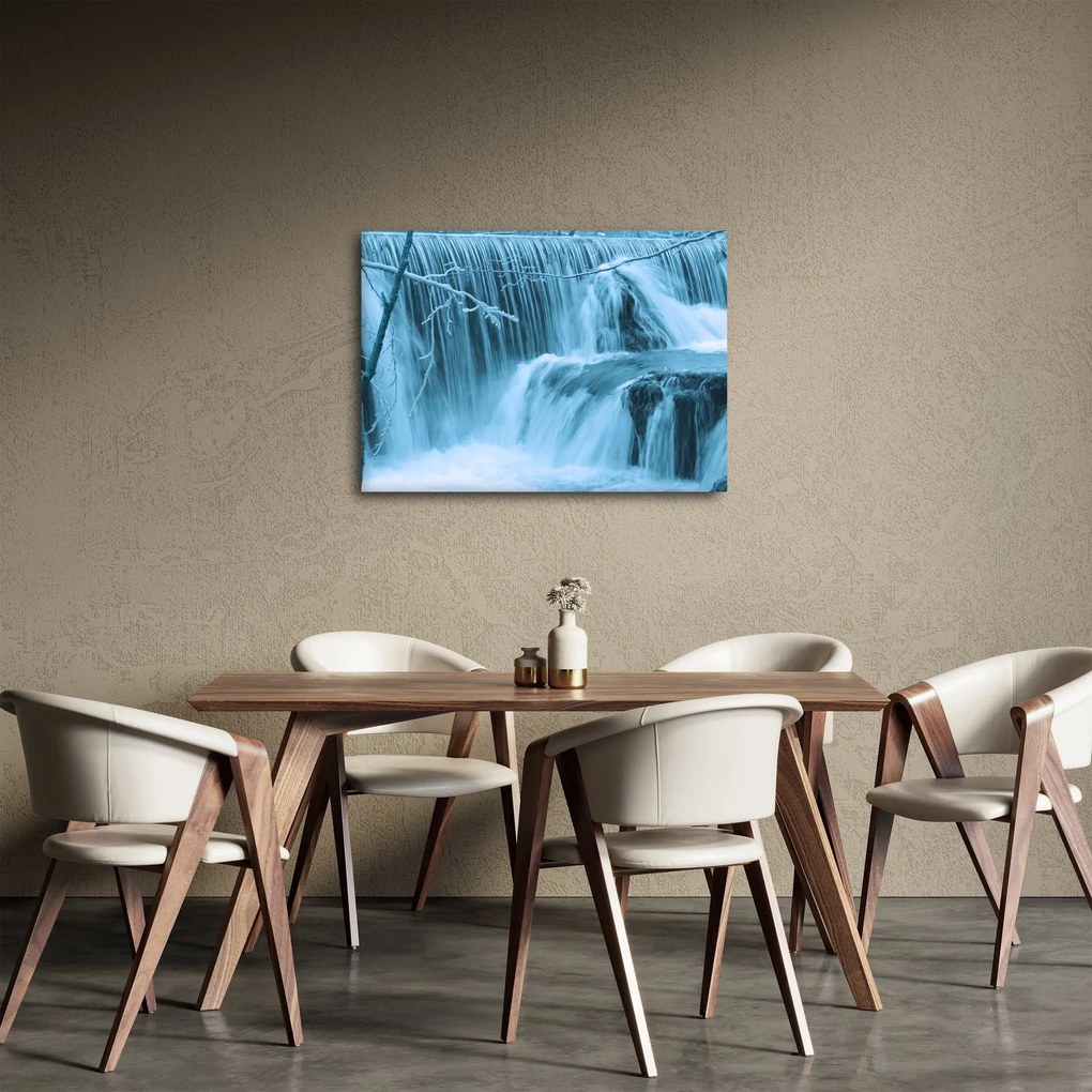 Obraz - lodowe wodospady (70x50 cm)