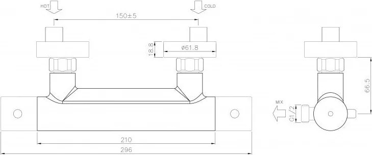 Bateria prysznicowa z termostatem 4021