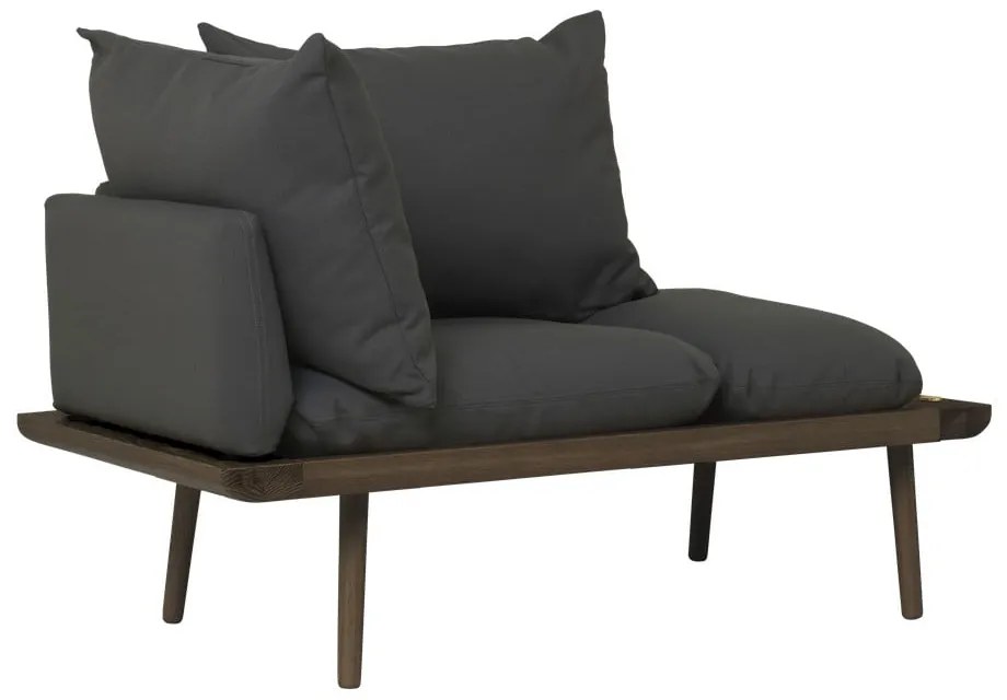 Antracytowa ławka Lounge Around – UMAGE