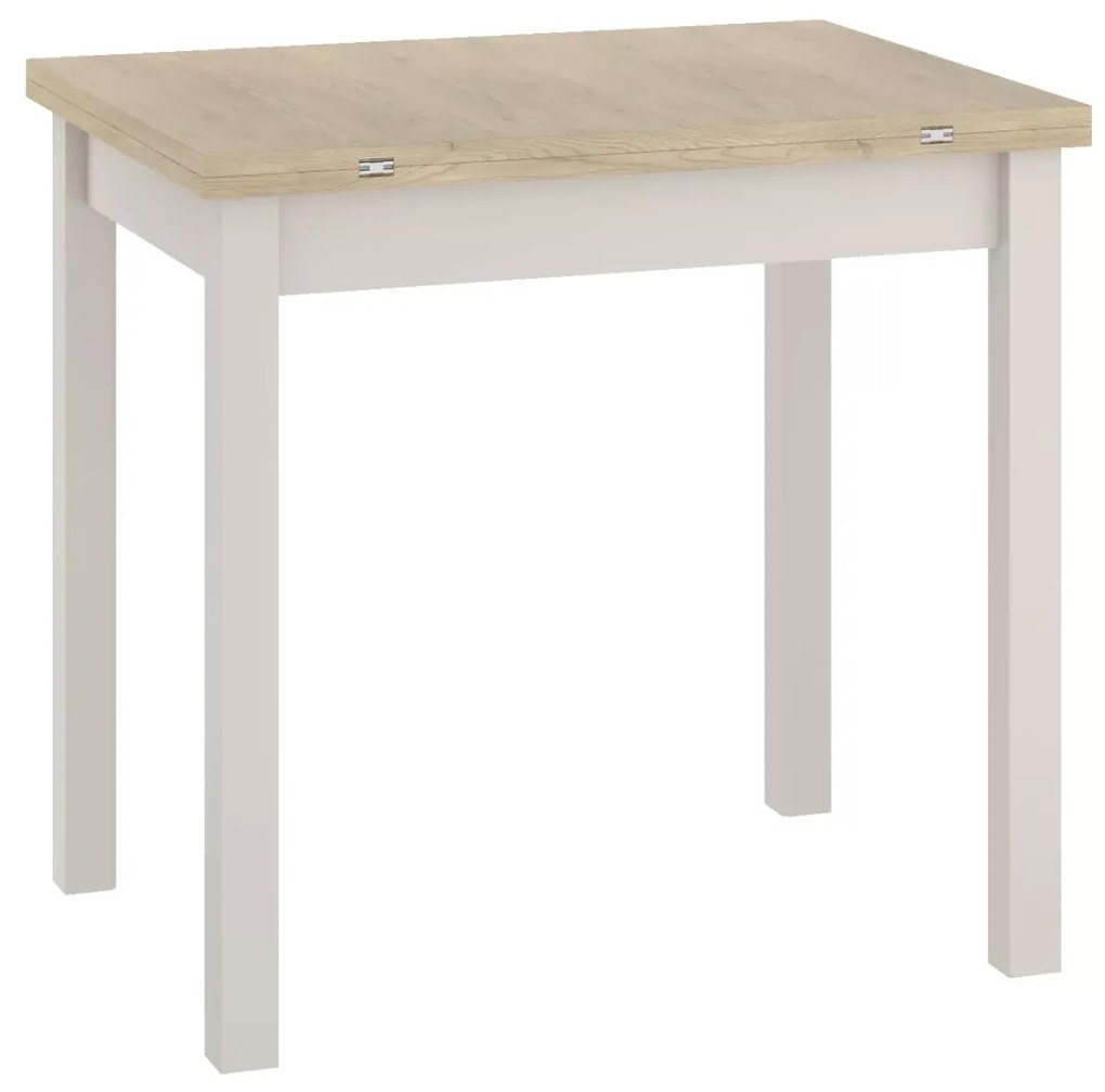 Stół jadalniany rozkładany FLIP 80(160)X80 cm, dąb Cremona Torro/kaszmir